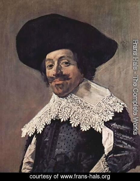 Frans Hals - Portrait of a man with a high-collar
