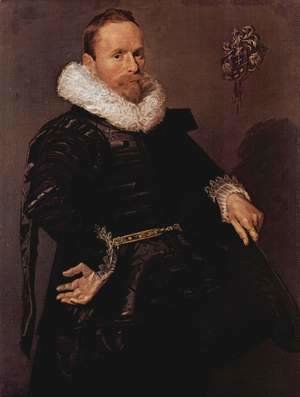 Portrait of a man with pleated collar, with a hat in the left hand