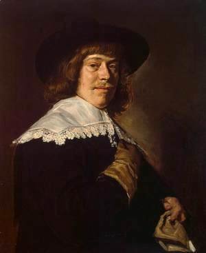 Frans Hals - Portrait of a Young Man Holding a Glove