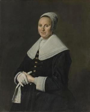 Portrait Of A Woman With Gloves
