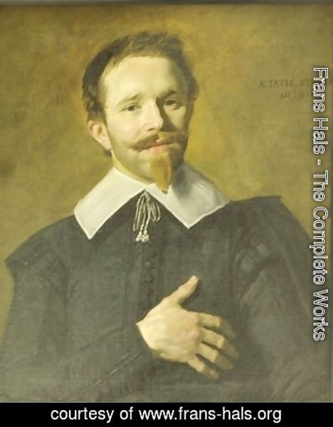 Frans Hals - Man with hand on heart