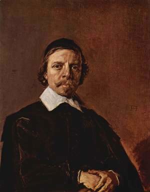 Frans Hals - Portrait of a Man, possibly a minister