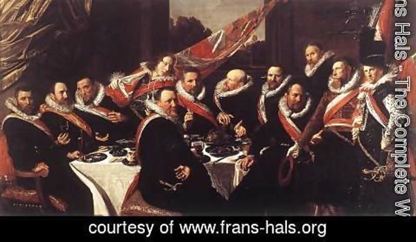 Frans Hals - Banquet of the Officers of the St George Civic Guard  1616