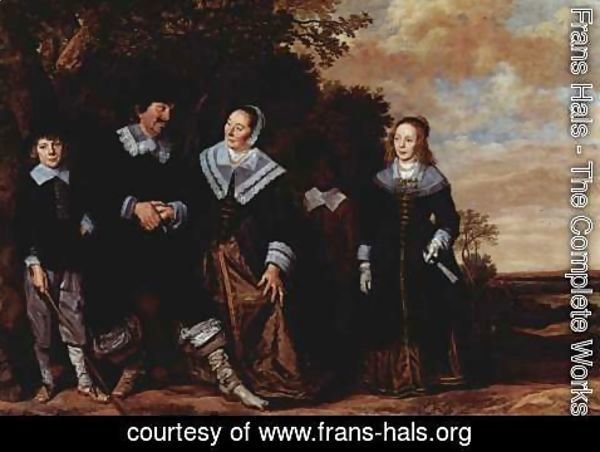 Frans Hals - Family Group in a Landscape (1) c. 1648