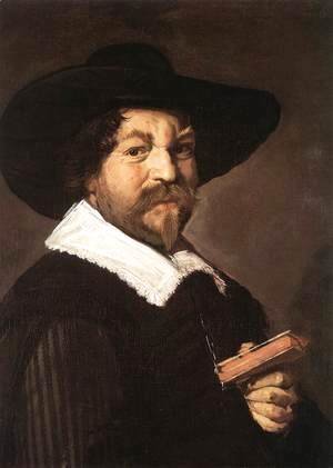 Portrait of a Man Holding a Book  1640-43
