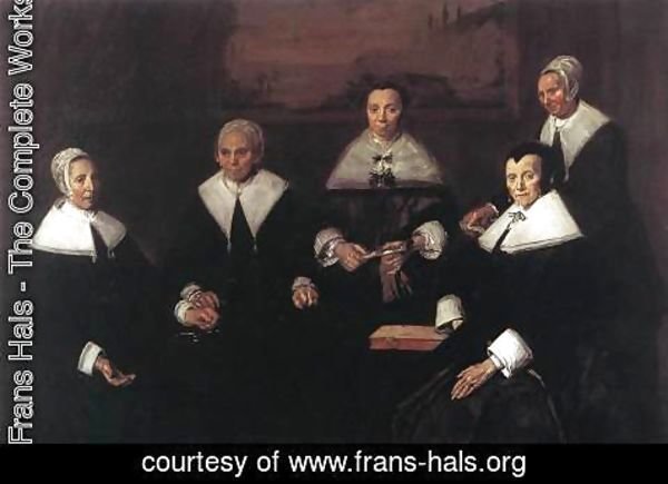 Frans Hals - Regentesses of the Old Men's Almshouse  1664