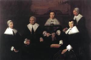 Frans Hals - Regentesses of the Old Men's Almshouse  1664