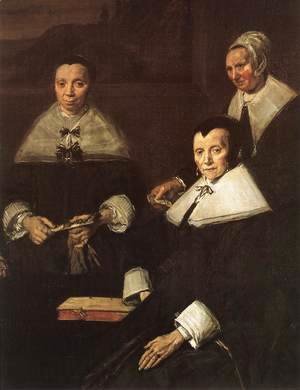 Frans Hals - Regentesses of the Old Men's Almshouse (detai 2)  1664