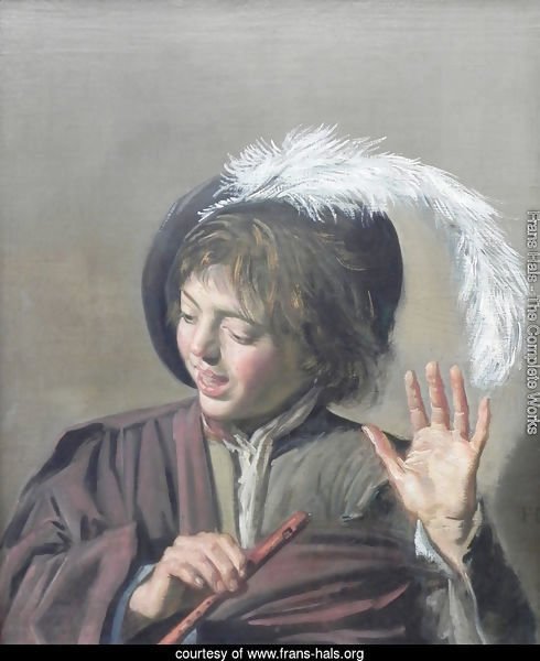 Singing Boy with a Flute  1623-25