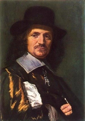 Frans Hals - The Painter Jan Asselyn 1650s