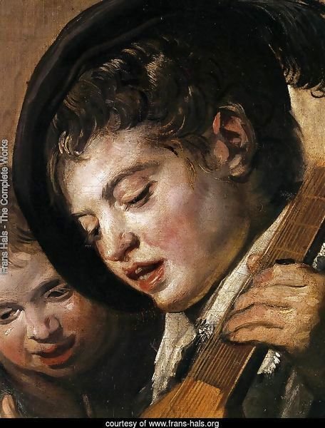 Two Boys Singing (detail)  c. 1625