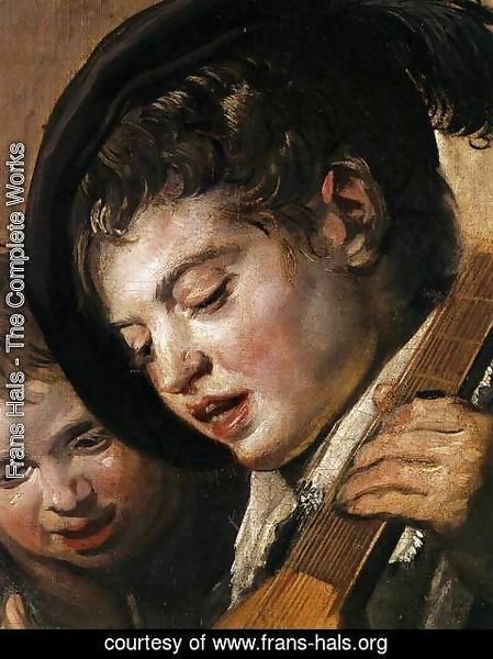 Frans Hals - Two Boys Singing (detail)  c. 1625