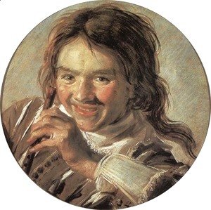 Frans Hals - Boy holding a Flute (Hearing)