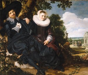 Frans Hals - Marriage Portrait of Isaac Massa en Beatrix van der Laen