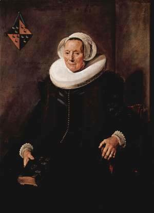 Frans Hals - Portrait of Maritge Claesdr. Vooght, wife of Pieter Olycan