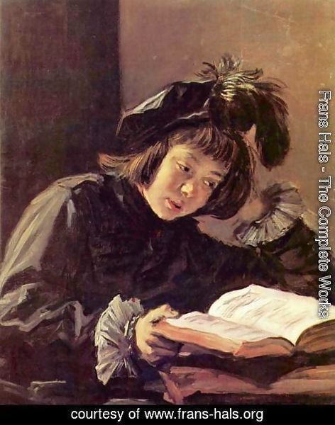 Frans Hals - Lesender Knabe