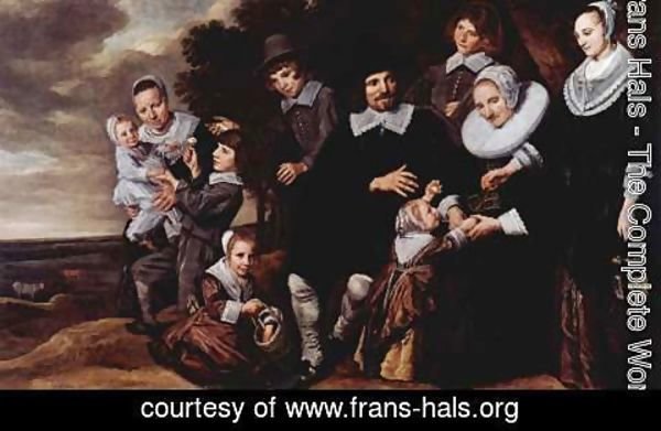 Frans Hals - Family Group in a Landscape (2) c. 1648