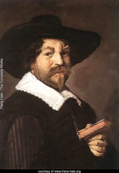 Portrait of a Man Holding a Book  1640-43