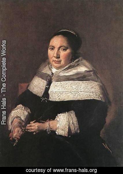 Frans Hals - Portrait of a Seated Woman  1660-66