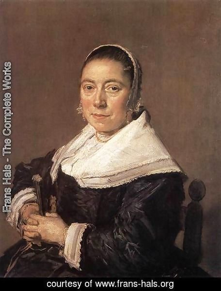 Frans Hals - Portrait of a Seated Woman (presumedly Maria Vernatti)  1648-50
