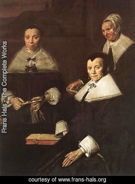 Frans Hals - Regentesses of the Old Men's Almshouse (detai 2)  1664