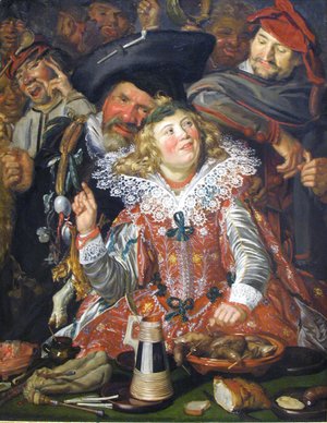 Shrovetide Revellers  c. 1615