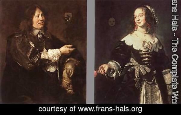Frans Hals - Stephanus Geraerdts and Isabella Coymans  1650-52