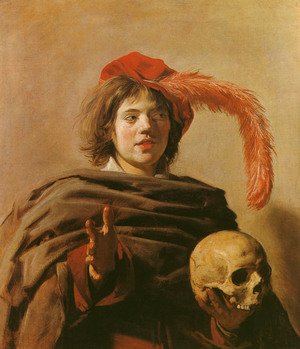 Frans Hals - Young Man with a Skull (Vanitas)  1626-28